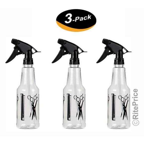 Unbranded Other - Hairdressing Spray Bottle (3 Pack) Plastic  16 oz / 500 ml Barber Hair Tools